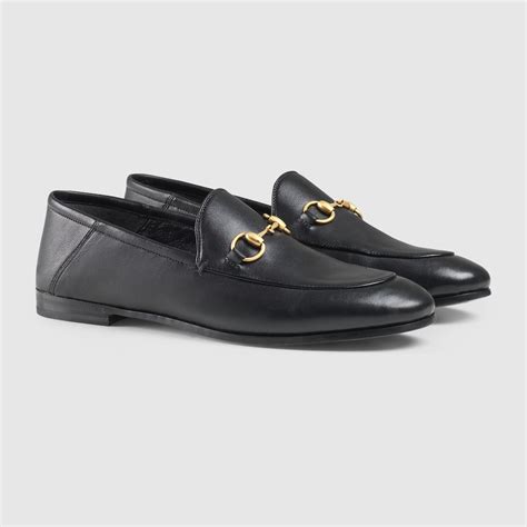 gucci fuzzy loafers|Women's loafer with Horsebit in black leather .